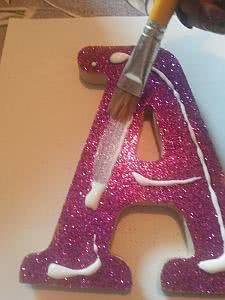 como decorar letras de mdf