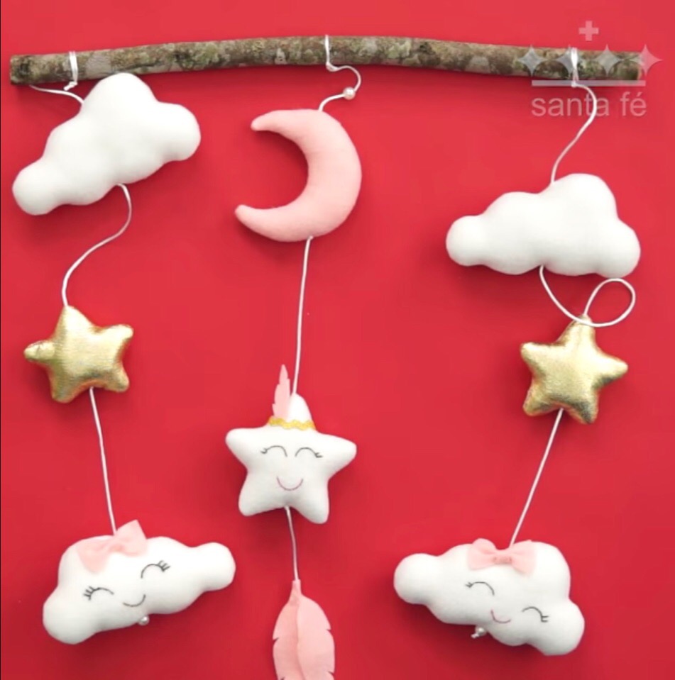 diy móbile de berço seguro e personalizável