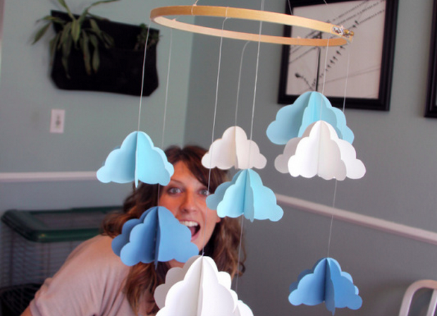 diy móbile de berço seguro e personalizável