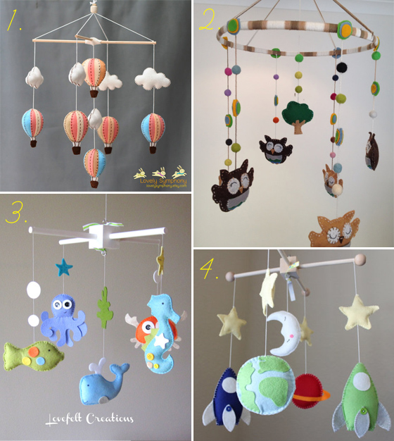 diy móbile de berço seguro e personalizável