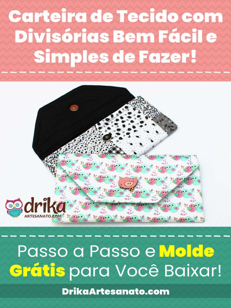 Artesanato com necessaire trapézio passo a passo