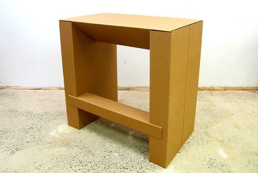 Artesanato com papelão estruturado para móveis infantis