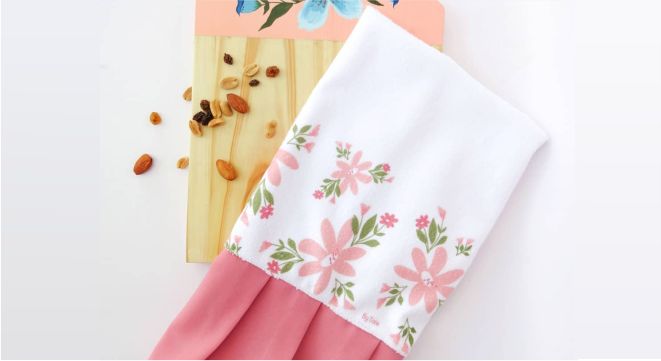 Ideias de Desenhos e Stencils para Pano de Prato com Barrado