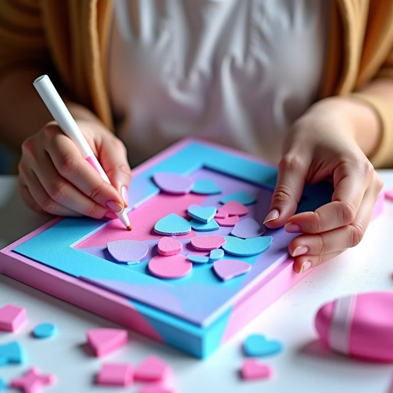 Aprenda a Fazer Porta Retratos de EVA para o Dia das Mães