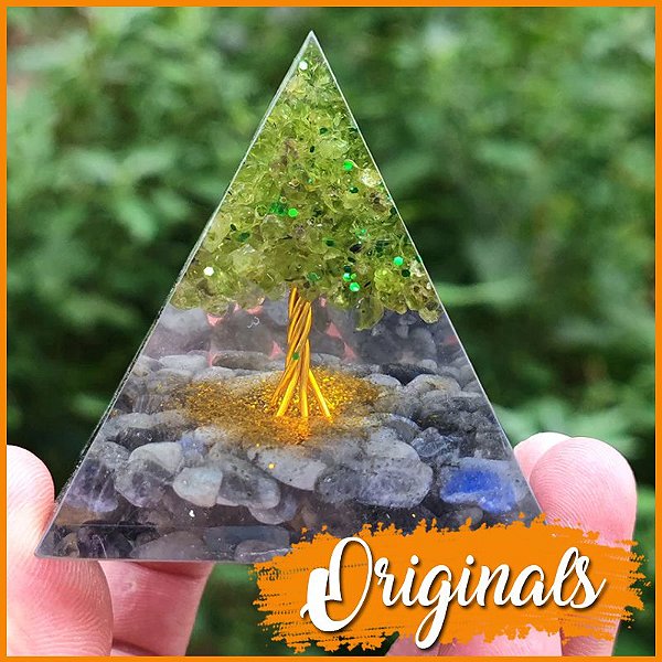 orgonite com resina poliéster cristal passo a passo