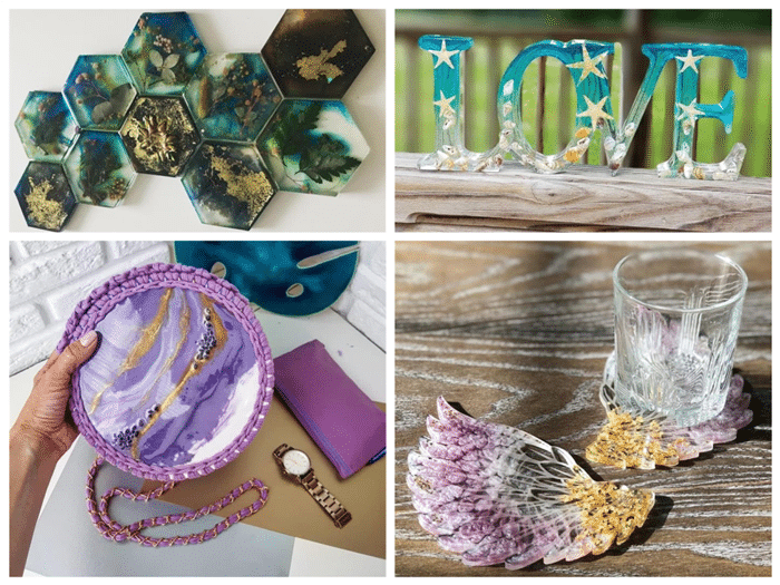 orgonite com resina poliéster cristal passo a passo