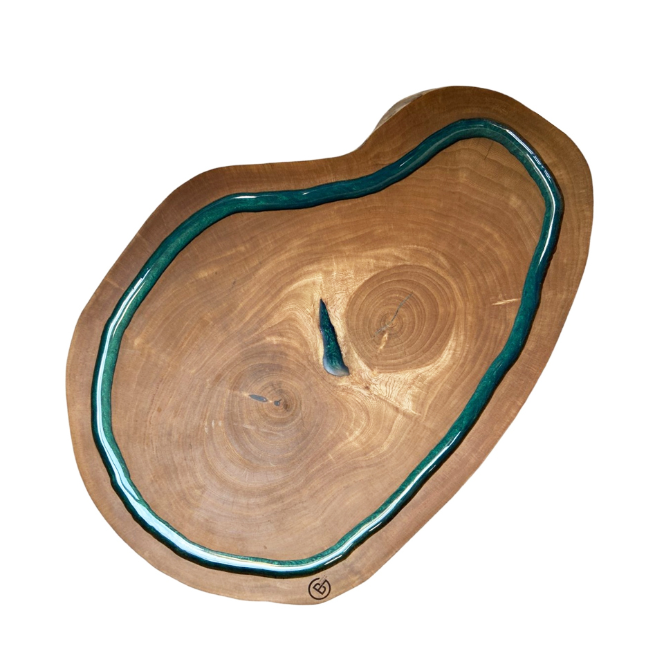 tábua de corte madeira e resina passo a passo