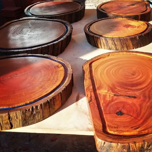 tábua de corte madeira e resina passo a passo