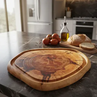 tábua de corte madeira e resina passo a passo