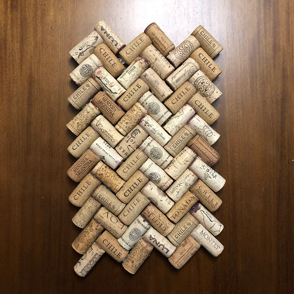 Artesanato com rolhas de vinho: quadros e descansos