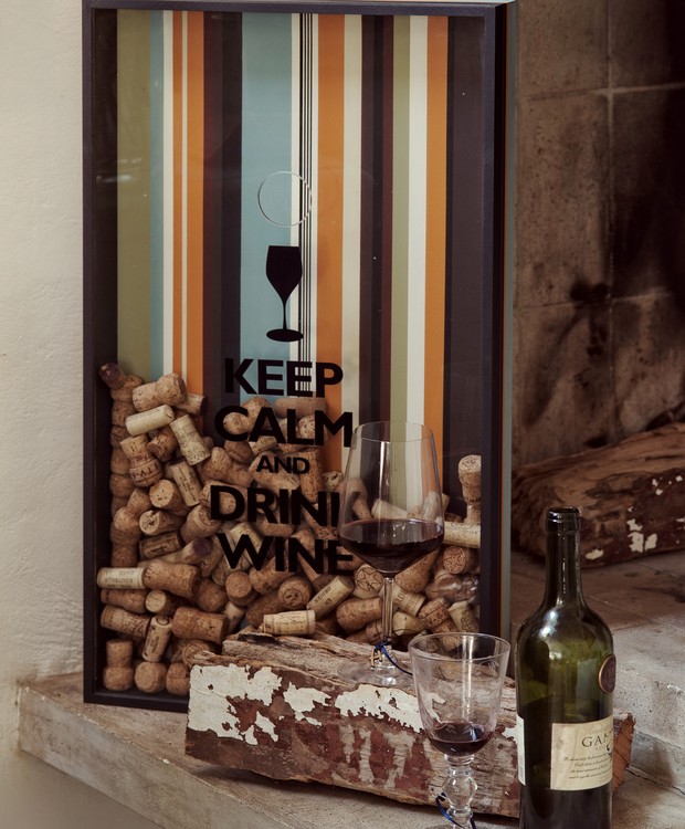 Artesanato com rolhas de vinho: quadros e descansos