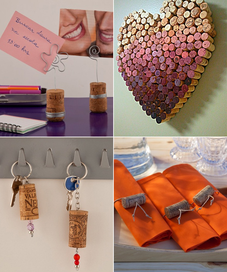 ideias de quadros decorativos com rolhas de vinho