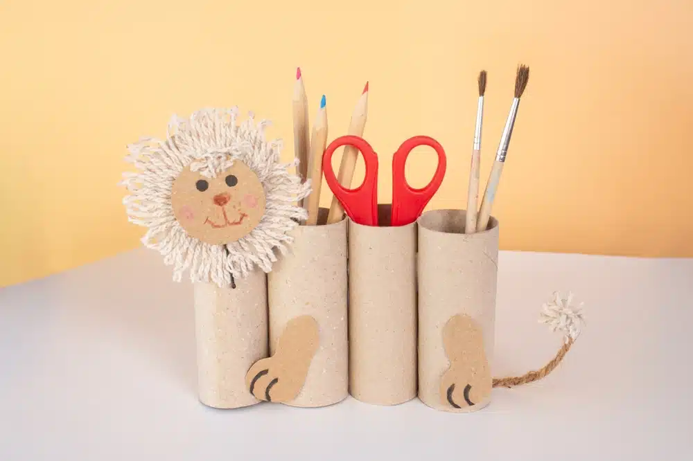 ideias criativas com rolo de papel