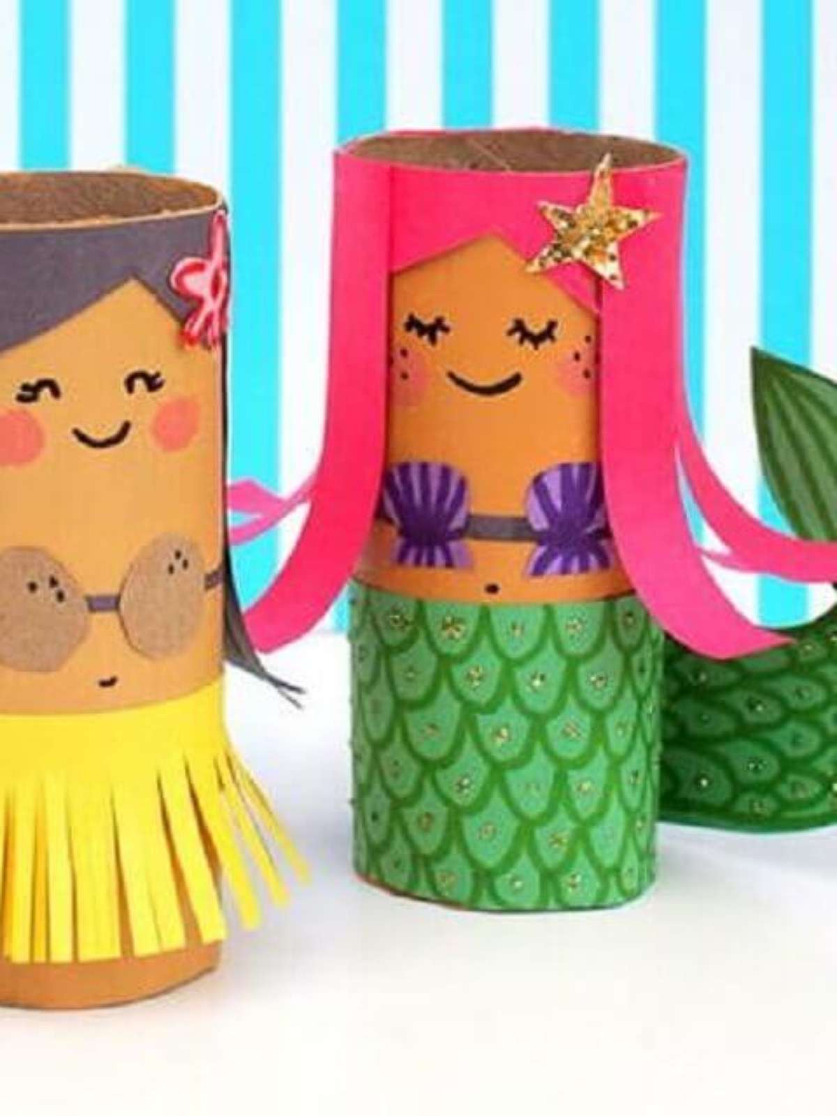 Artesanato com rolos de papel