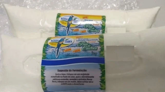 Artesanato com sabonete de glicerina transparente