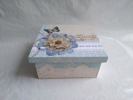 técnicas de scrapbook em caixas