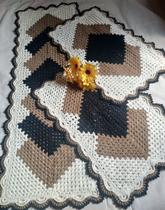 como fazer tapete de crochê para cozinha antiderrapante