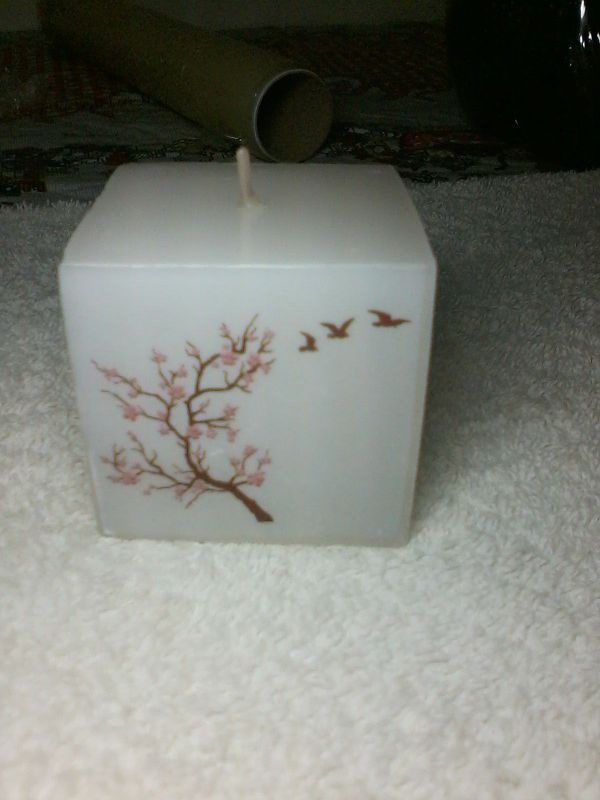 como fazer decoupage em velas
