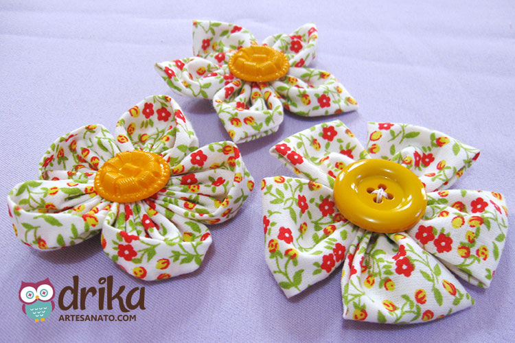 Artesanato com técnica de fuxico moderno