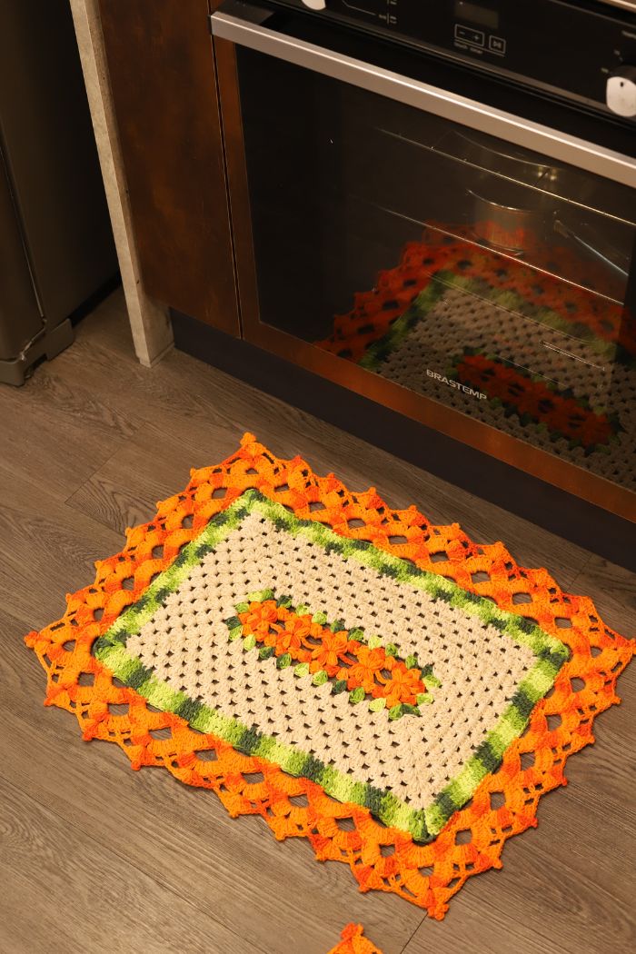 Passo a Passo: Jogo de Cozinha Retangular em Crochê para Iniciantes