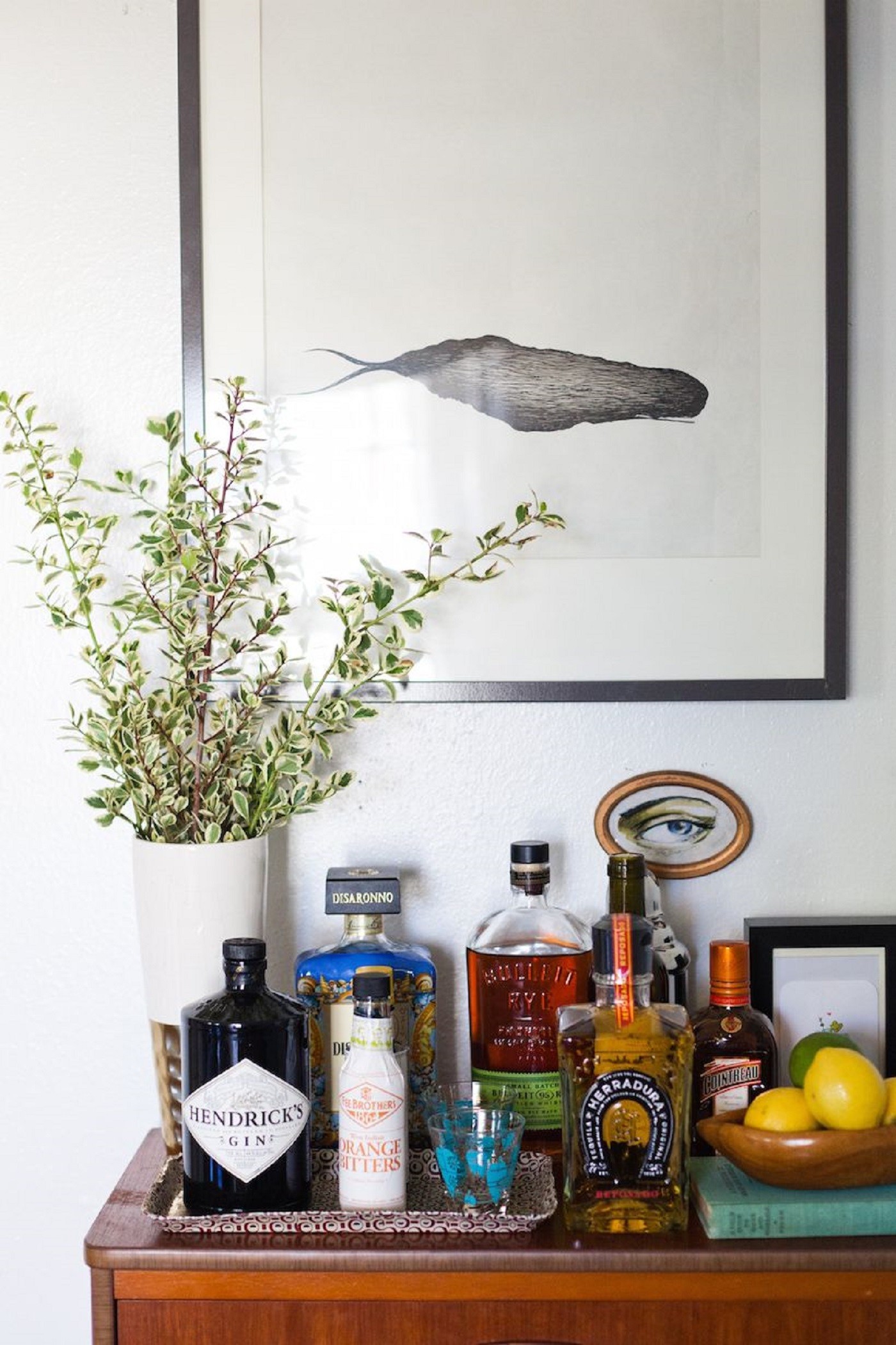 bandeja para bebidas decoração