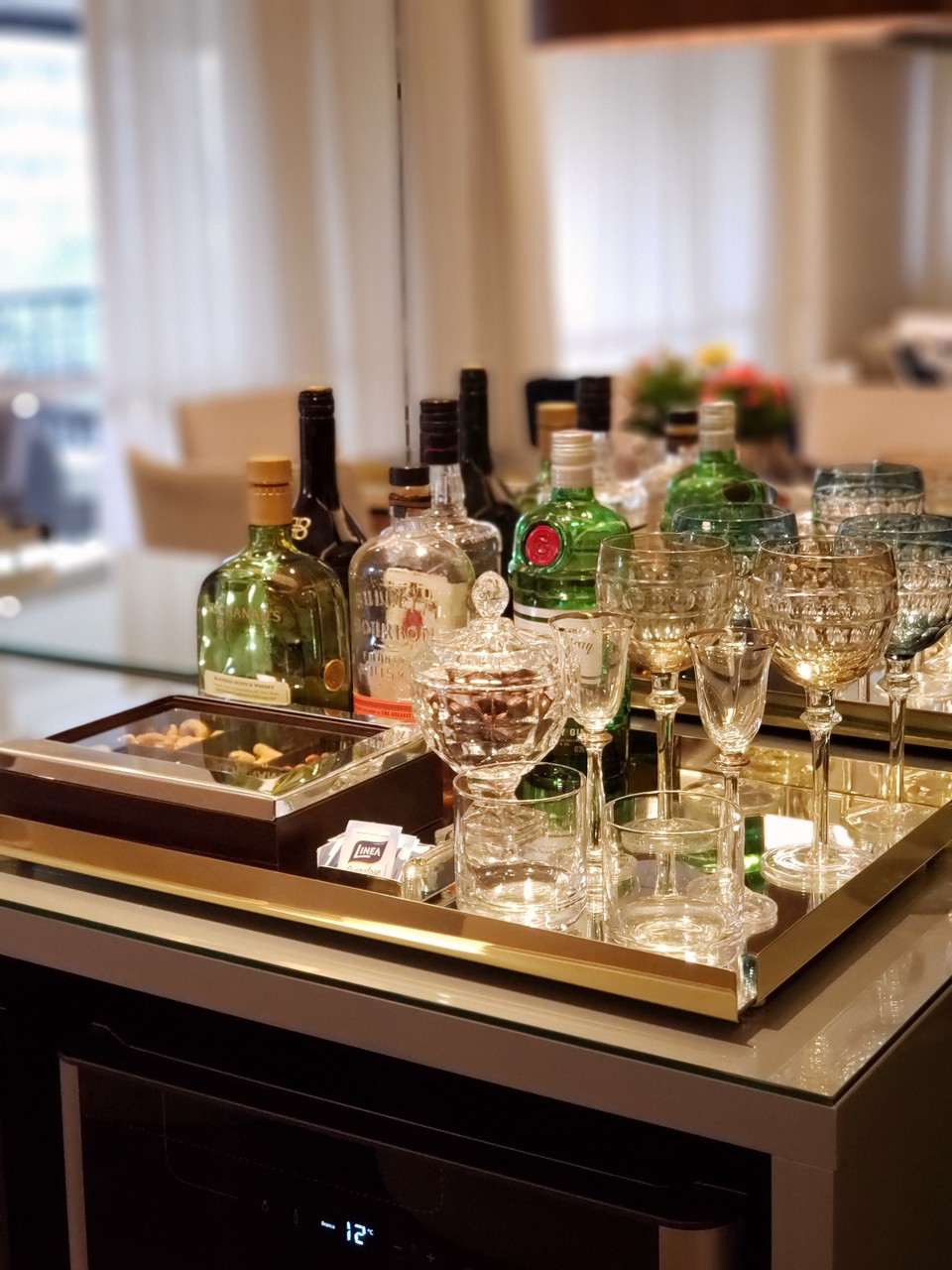 bandeja para bebidas decoração