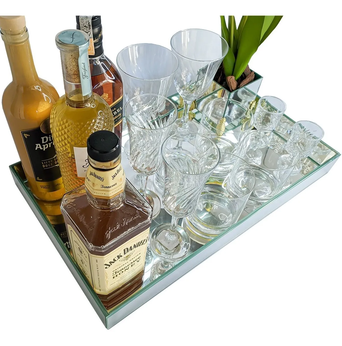 bandeja para bebidas decoração