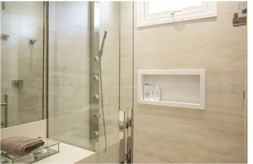 Banheiro Bege E Branco