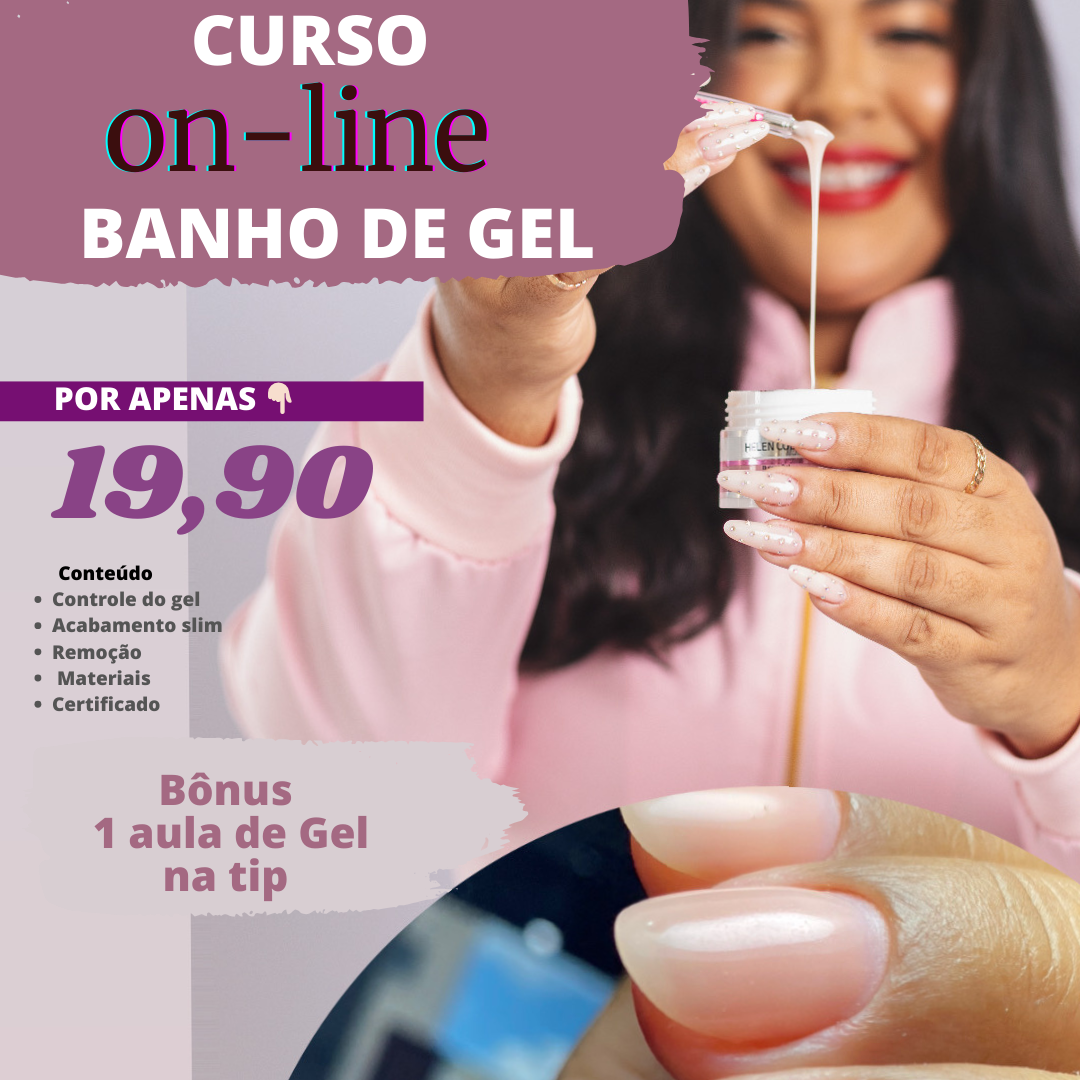 alongamento em gel