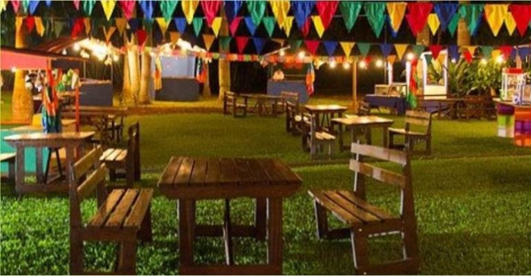 ideias criativas decoração festa junina quintal