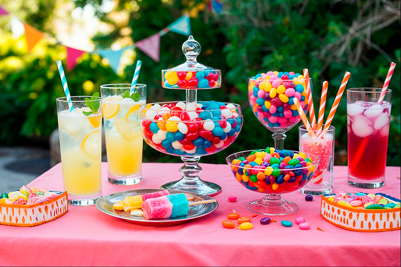 ideias criativas decoração barraca de doces para festas