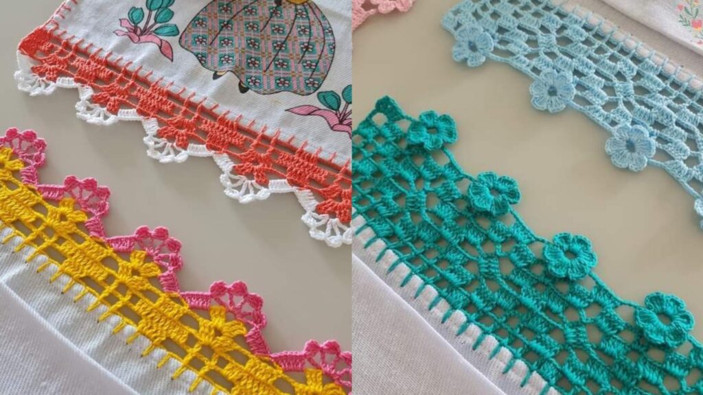 Barrado de Crochê Carreira Única: 5 Modelos Rápidos e Fáceis para Iniciantes