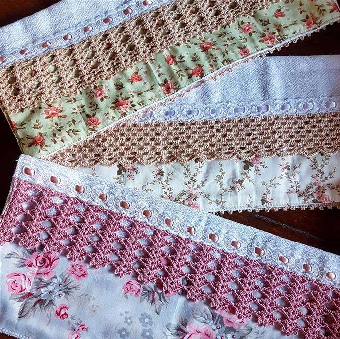 barradinhos de croche em fraldas