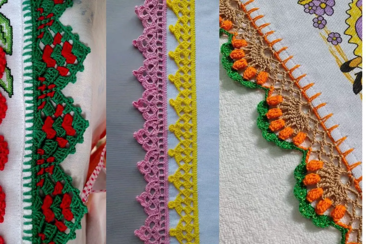 barrados de croche para guardanapos