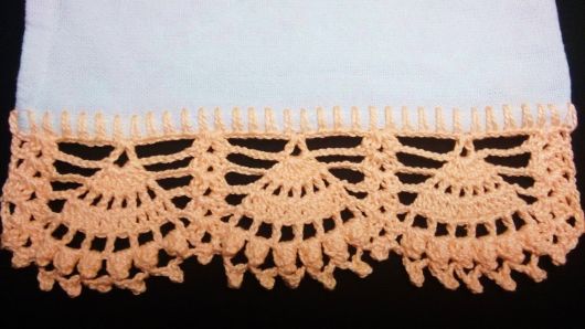 barrados de croche para guardanapos