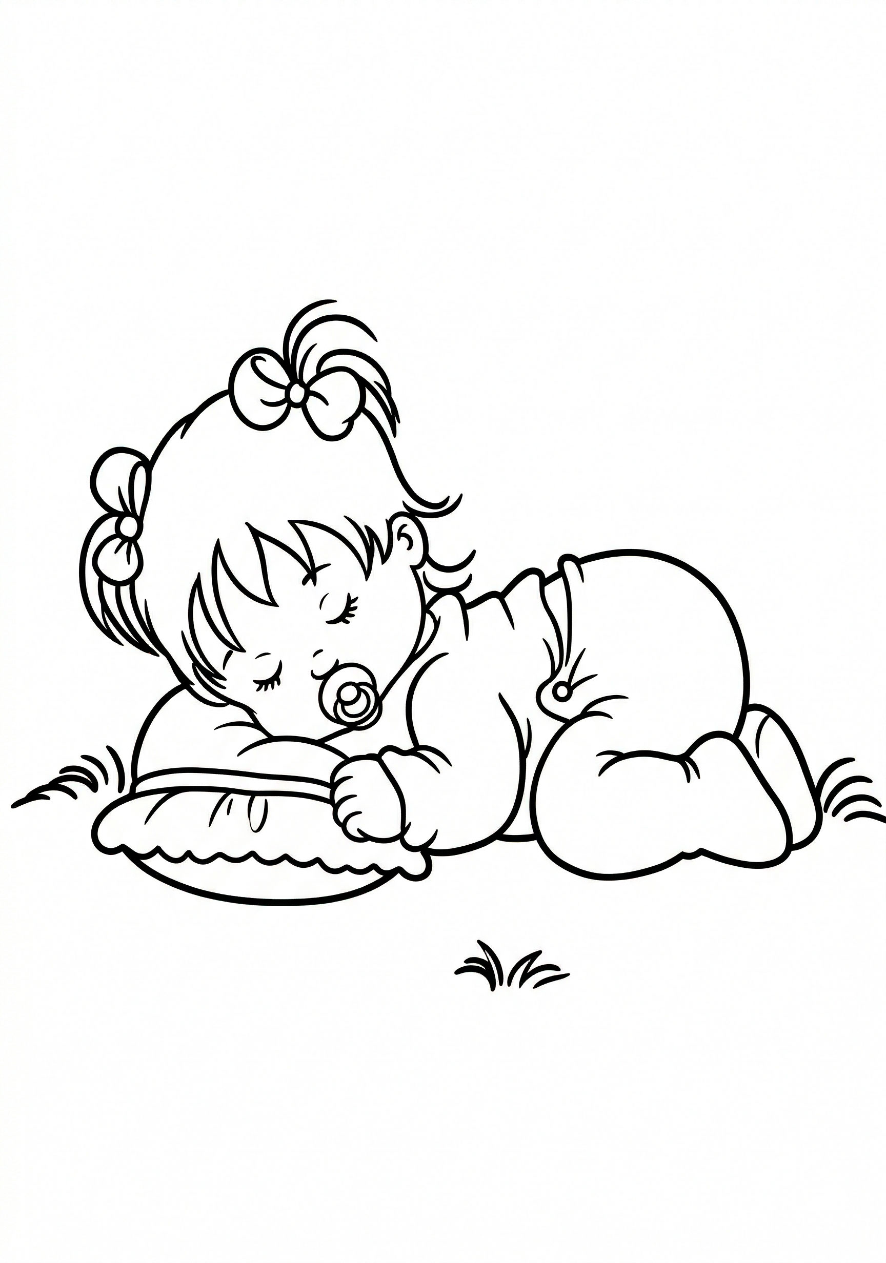 Crie Convites e Decorações com Ilustrações de Bebê Deitado Grátis