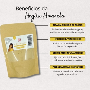 Benefícios da argila amarela para flacidez facial