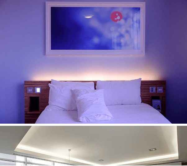 Benefícios da luz natural no quarto de hotel para o foco