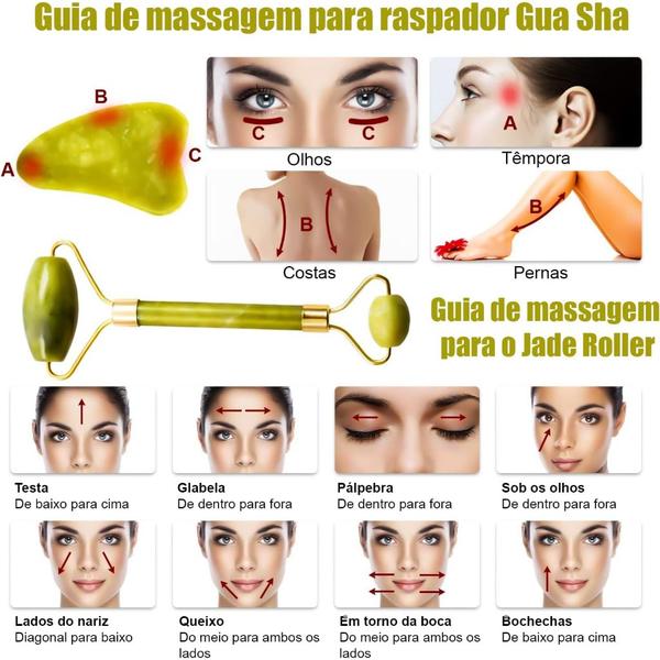 beneficios gua sha contorno do rosto