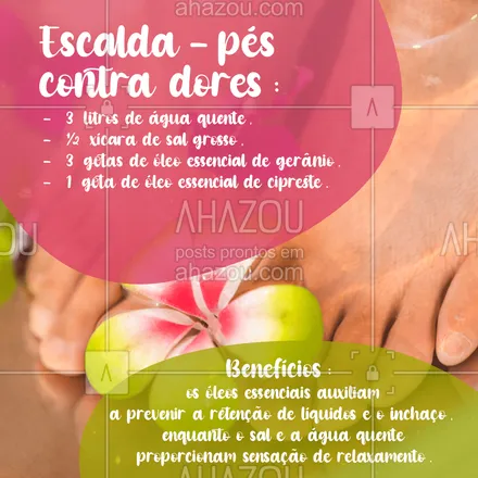 massagem relaxante para pés cansados