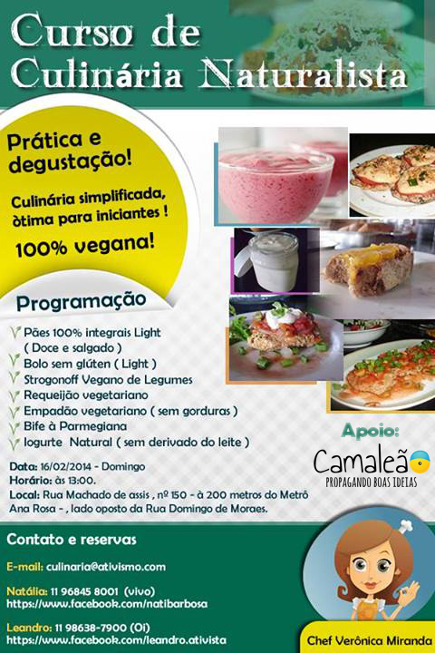 o que se aprende em um curso de culinária