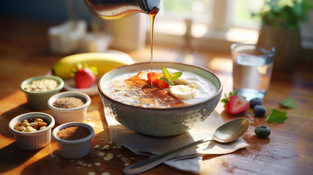 Benefícios do consumo de aveia e iogurte no café da manhã