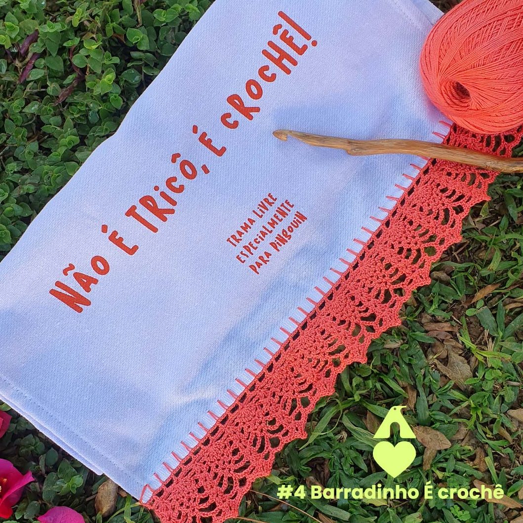 Inspirações de Barrados de Crochê Temáticos para Panos de Prato