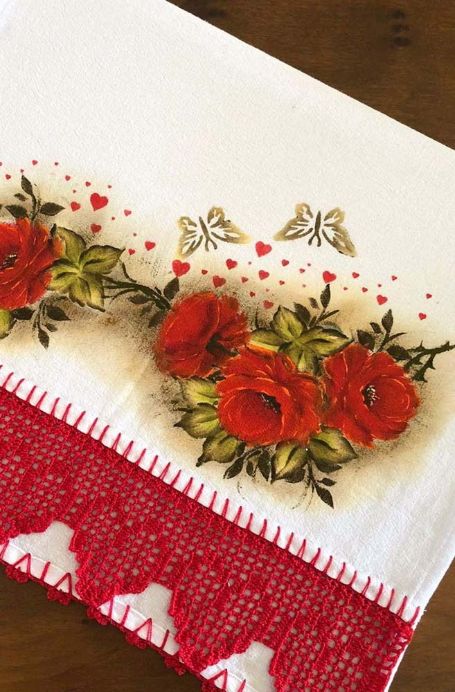 Inspirações de Barrados de Crochê Temáticos para Panos de Prato