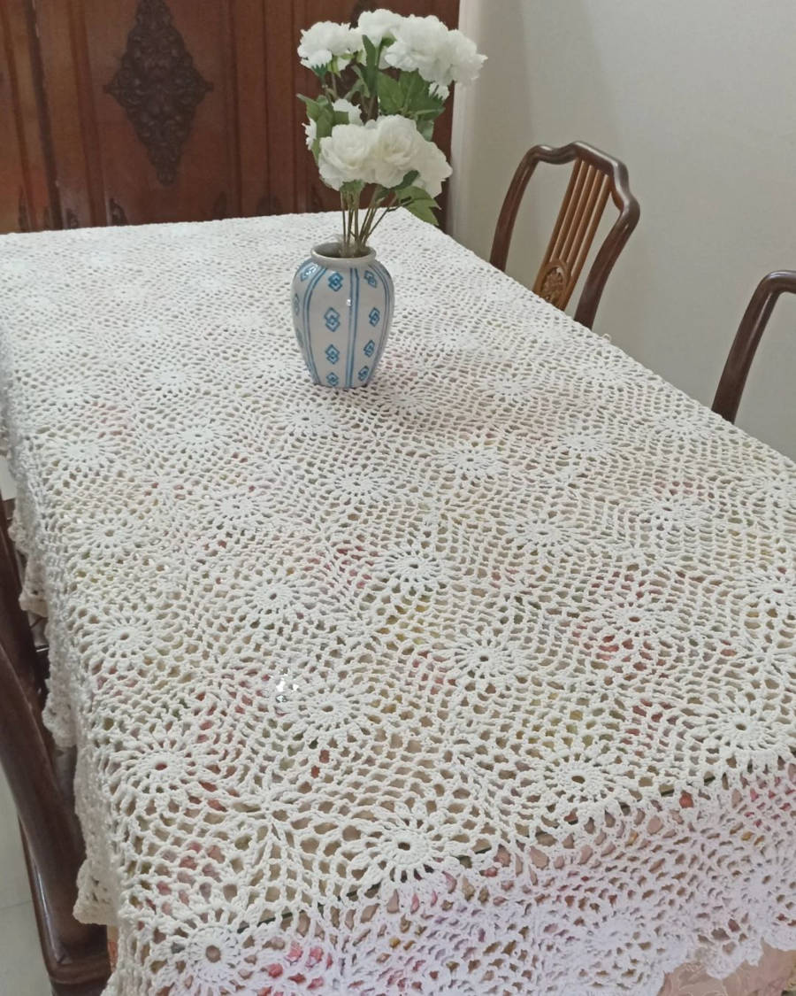 Decore sua casa: 5 modelos de bicos de crochê com gráficos para toalhas quadradas.