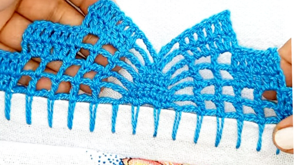 bicos de croche de borboleta com grafico