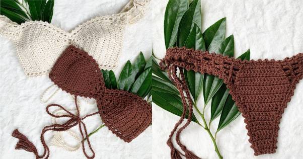 biquini de croche tomara que caia