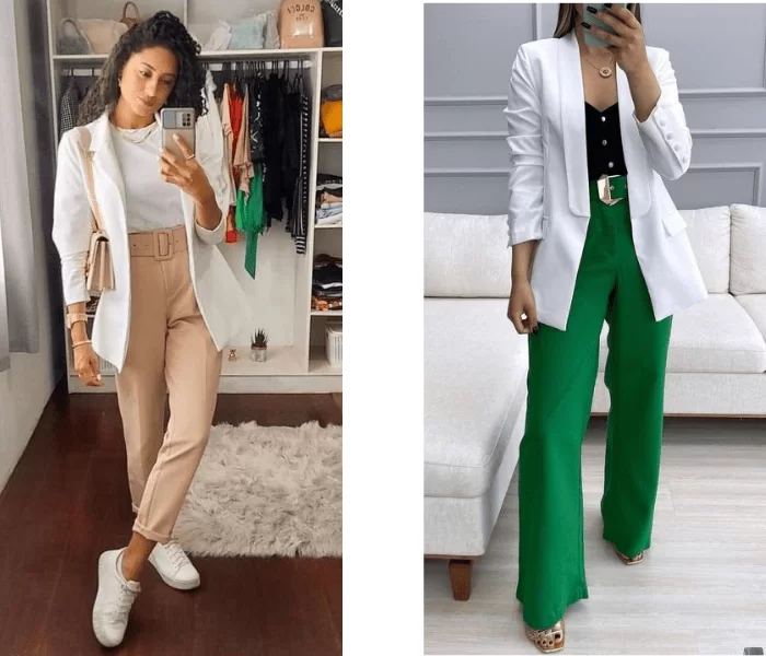 looks inspiradores com blazer branco para diferentes ocasiões