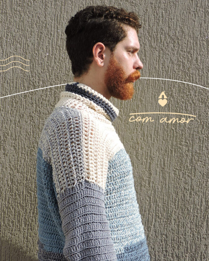 roupas de crochê para homens