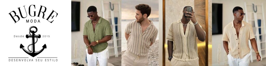 roupas de crochê para homens